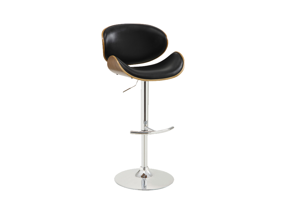 Black Bar Stool Inhabitr Furniture Rental