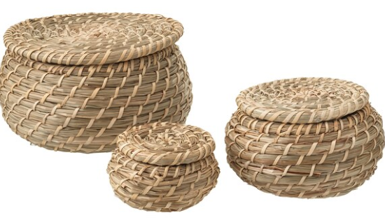 Seagrass Decor Baskets Set 1