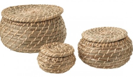 Seagrass Decor Baskets Set 1
