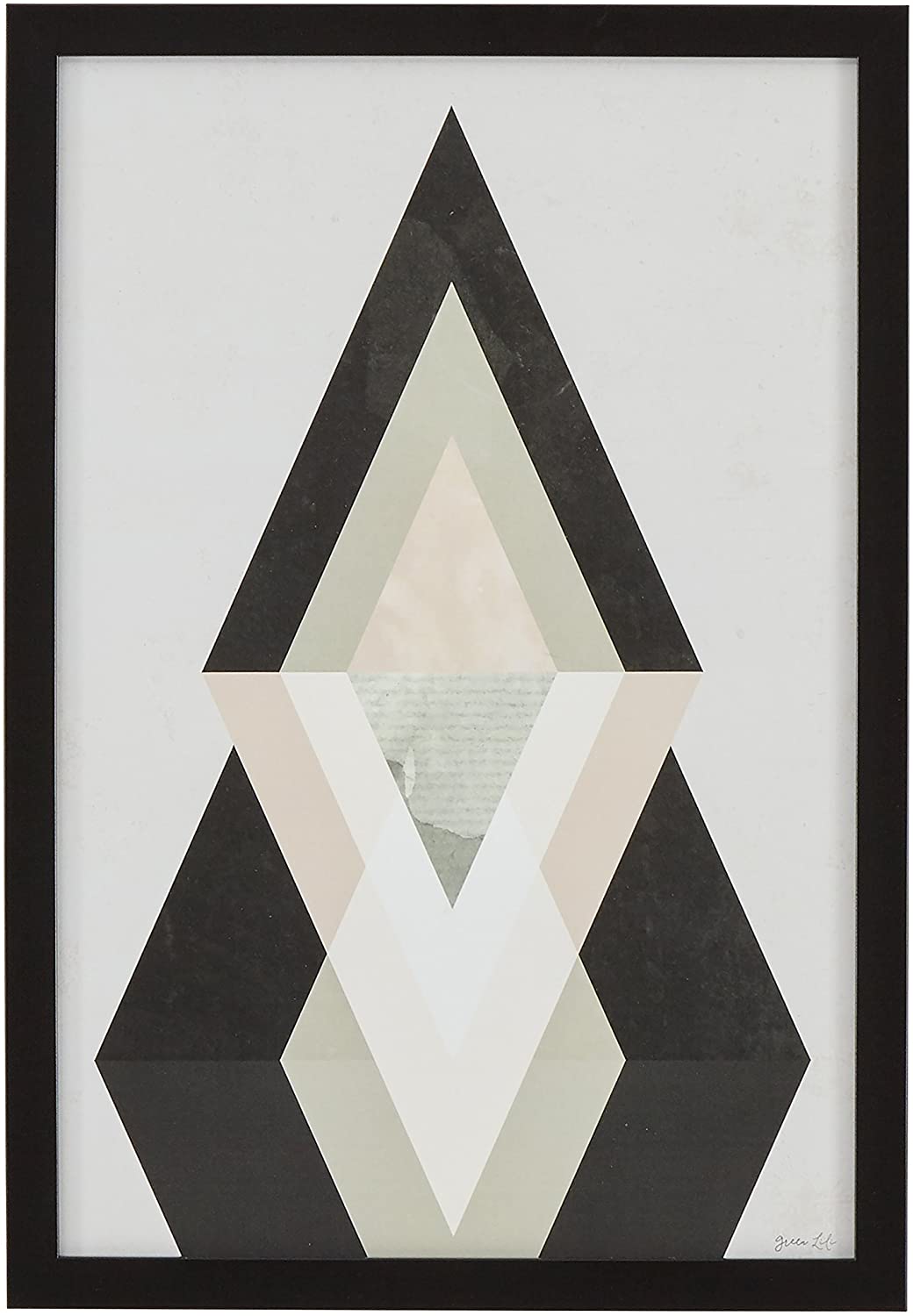 Abstract Diamond Artwork | Inhabitr Furniture Rental