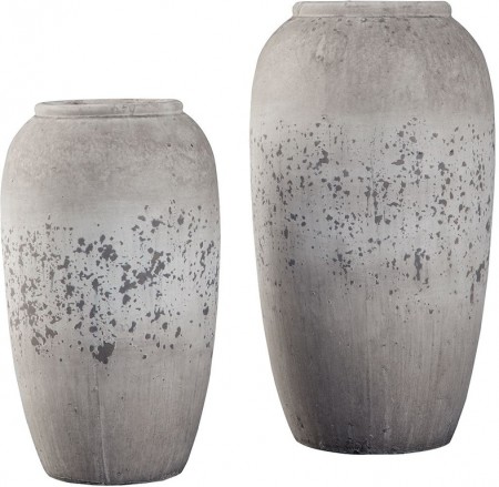 Inhabitr Grey Vase Set