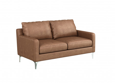 Medici Leather Loveseat with USB